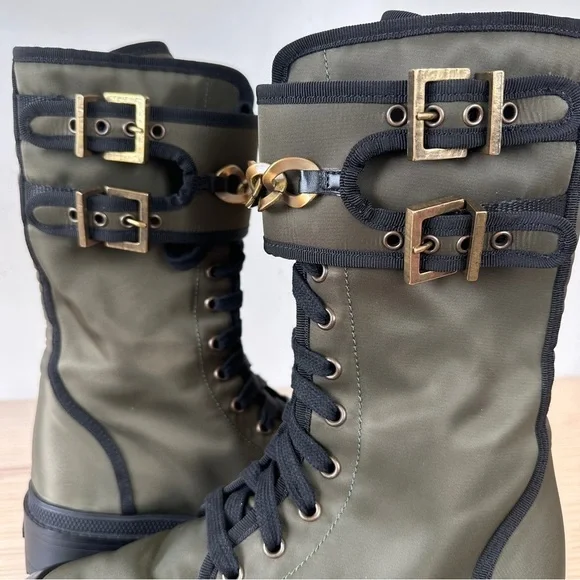 Madison Maison x Palladium Ranger Boot Women Sz 6 Vegan Army RARE 90's $495 - Picture 8 of 16